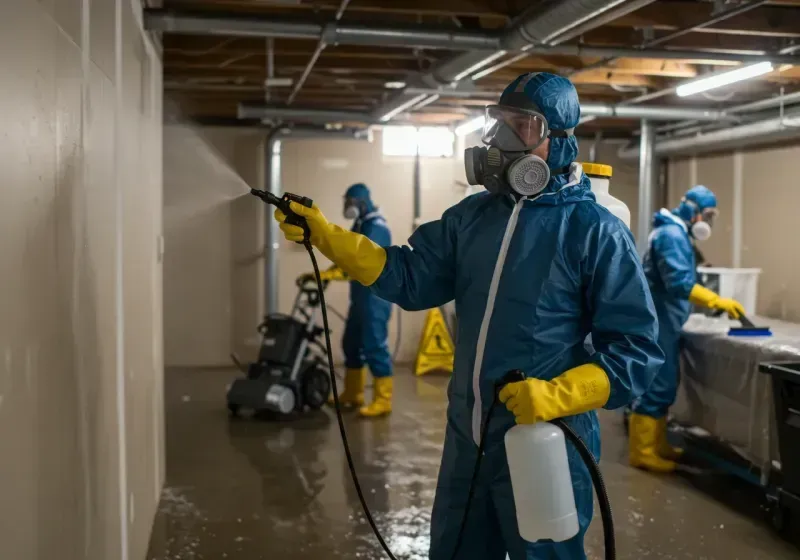 Basement Sanitization and Antimicrobial Treatment process in Joppatowne, MD